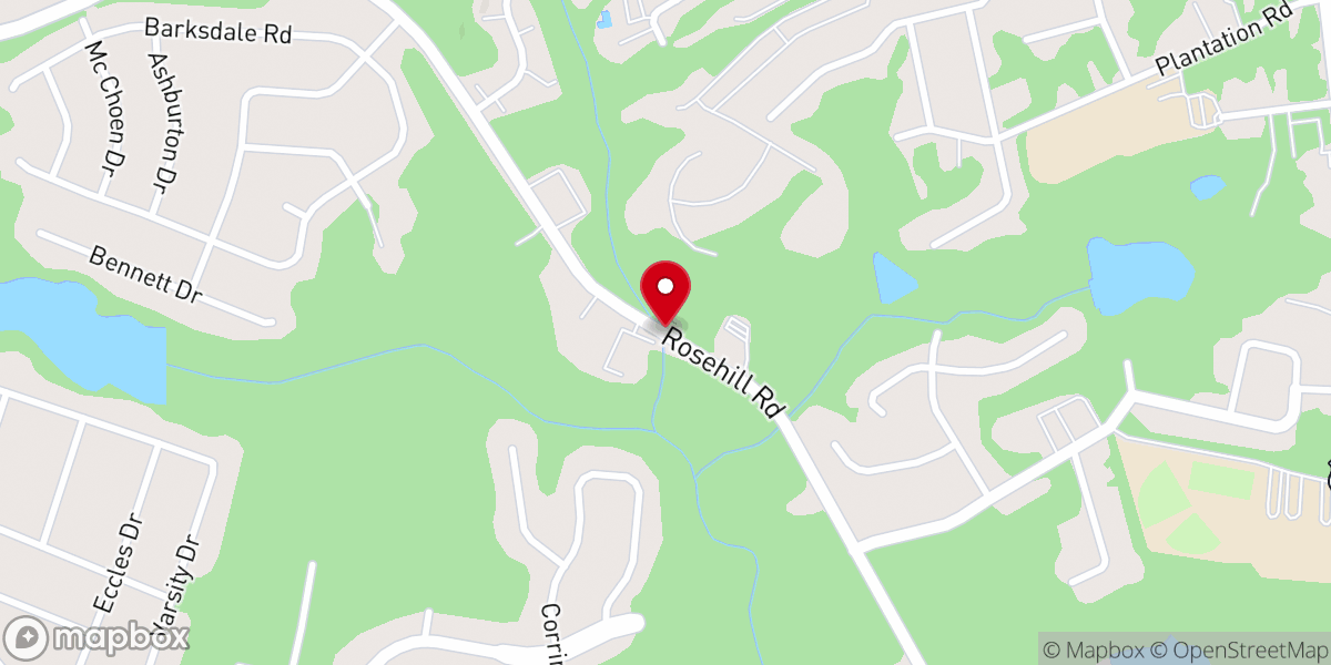 Map showing location of Hood Memorial AME Zion Church