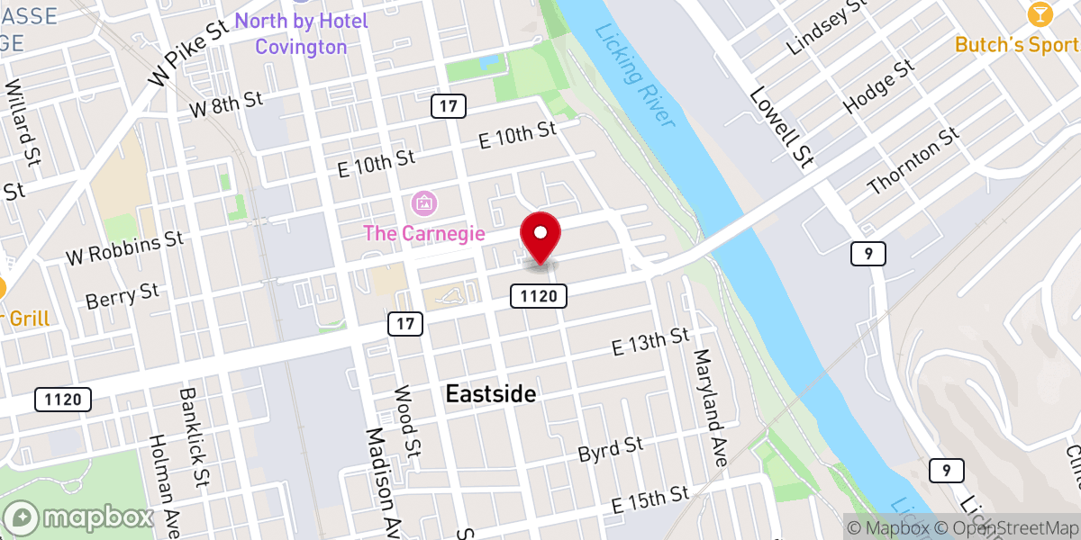 Map showing location of Walker Funerals & Cremations