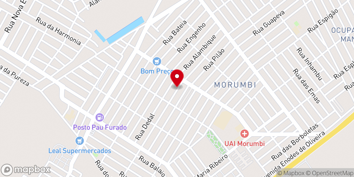 Map showing location of Igreja Assembleia de Deus - Uberlandia