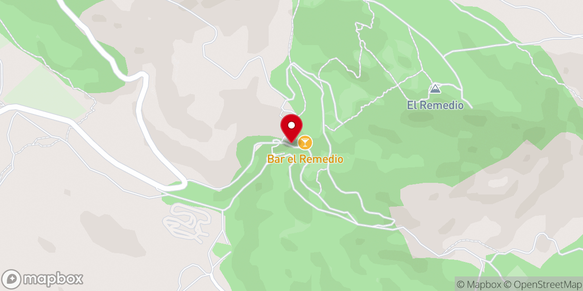 Map showing location of Santuario de Nuestra Señora del Remedio