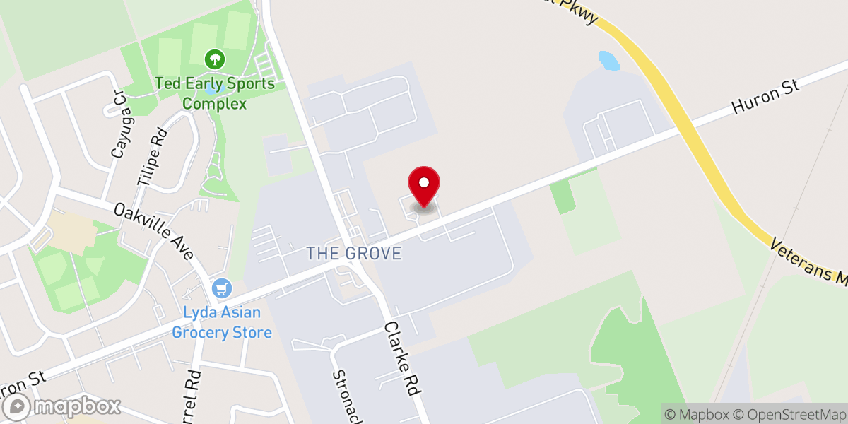 Map showing location of Faith Tabernacle (London, Ontario)