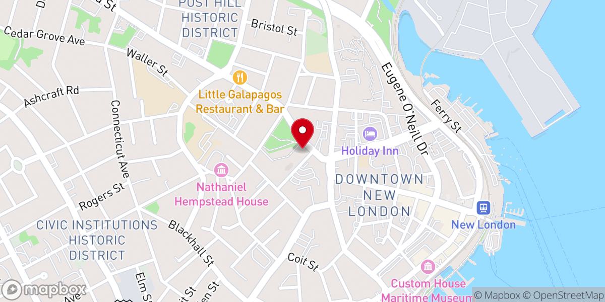 Map showing location of Saint Francis House Inc