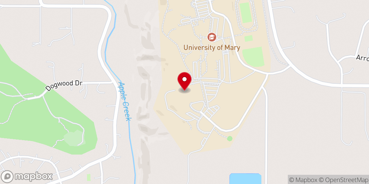 Map showing location of Our Lady of the Annunciation Chapel