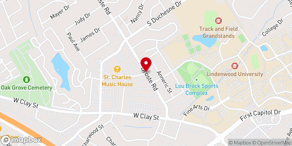 Map showing location of Family Fellowship