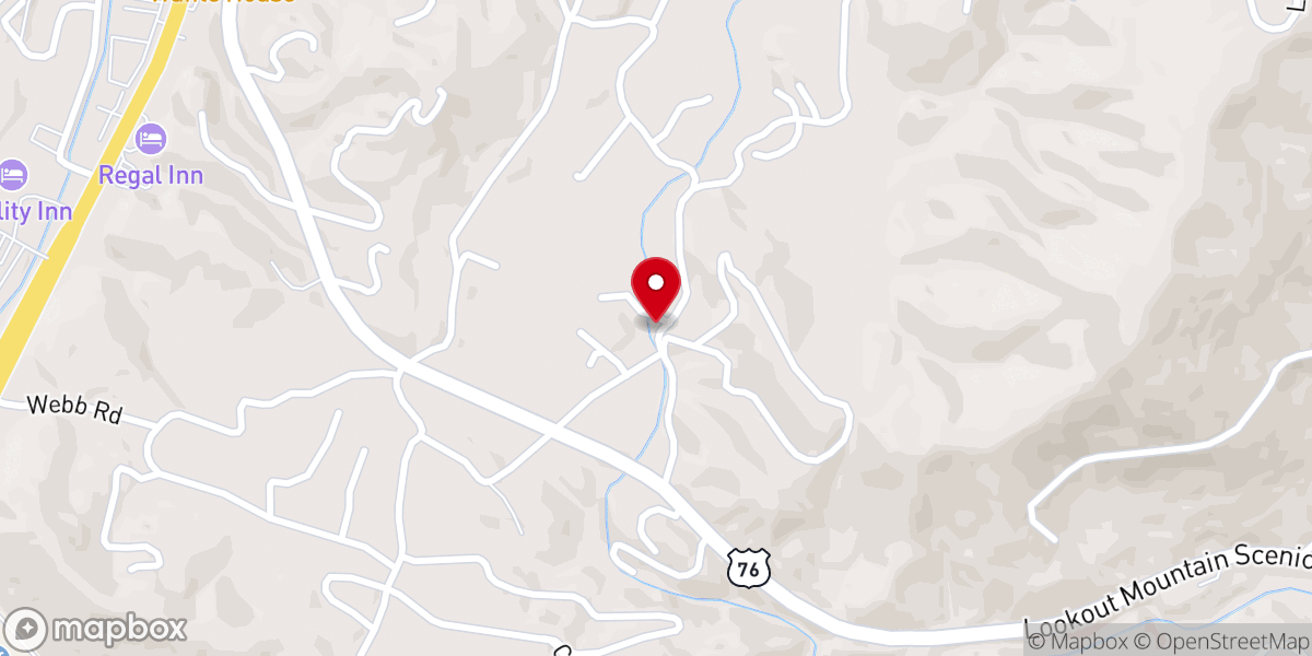 Map showing location of Carvers Chapel