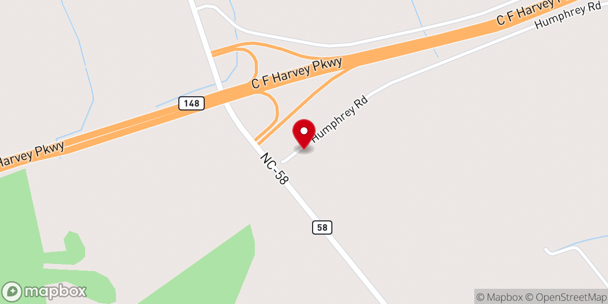 Map showing location of Jones Shekinah Church