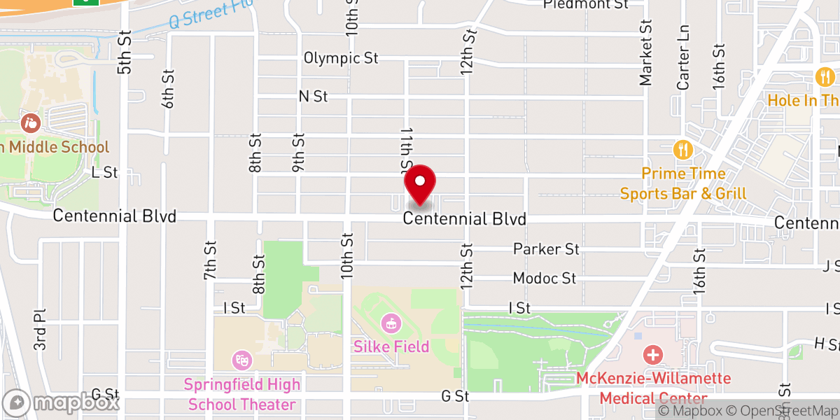 Map showing location of Calvary Open Bible