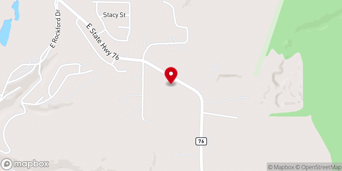Map showing location of Friendship Freewill Baptist Ch