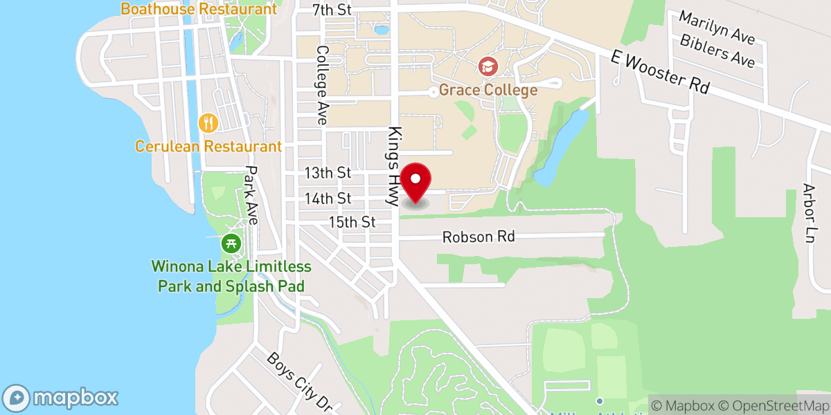 Map showing location of Grace Brethren Investment Foundation Inc