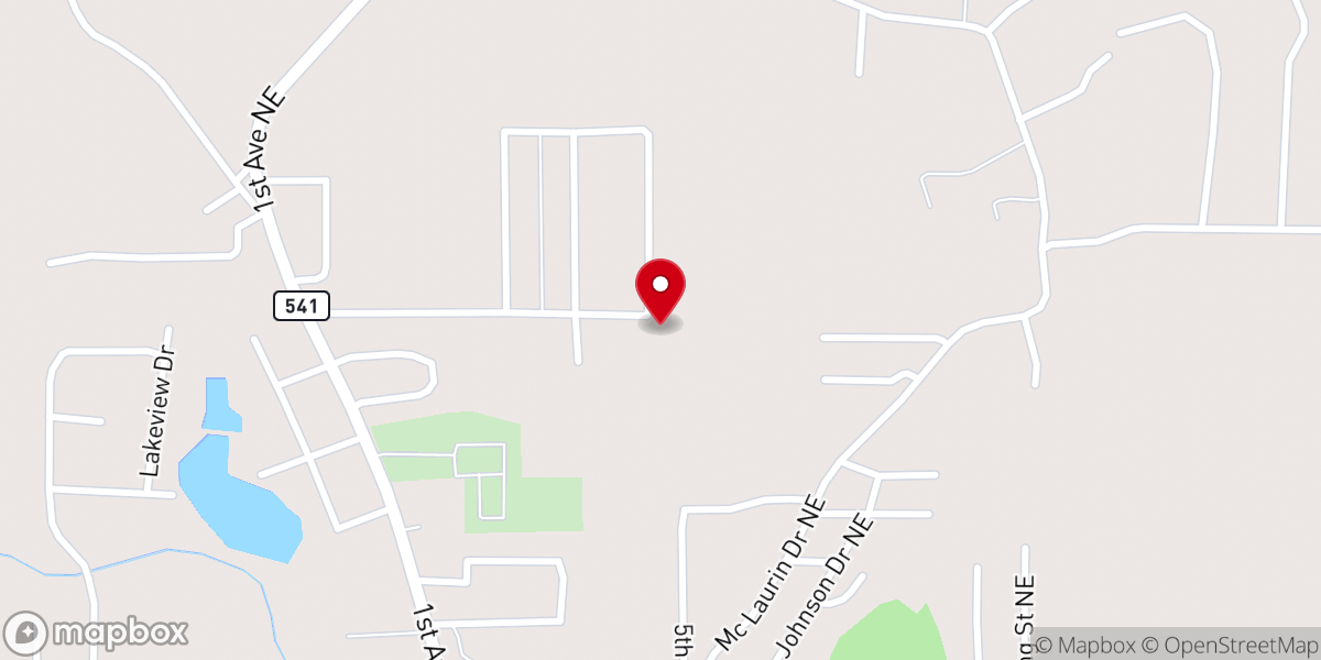 Map showing location of Faith Independent Baptist Church