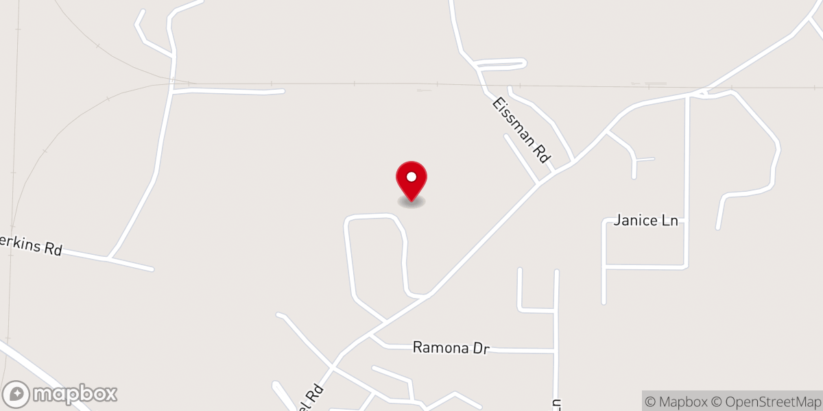 Map showing location of Leesville Full Gospel Church