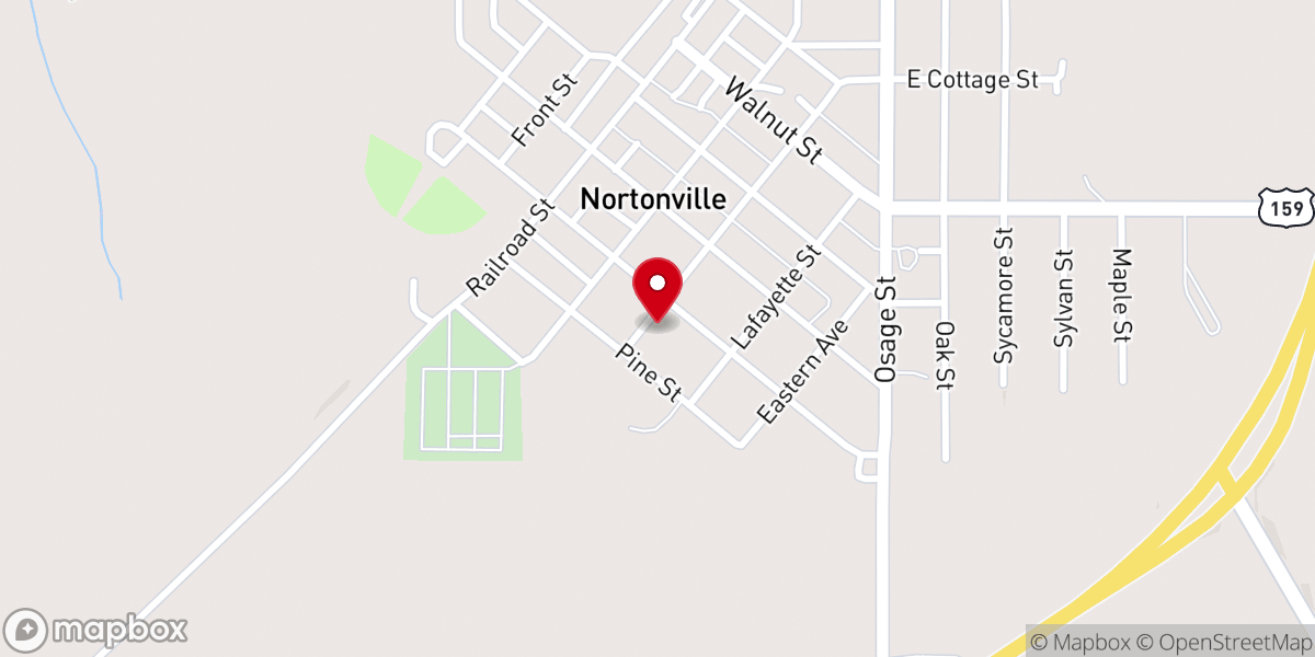 Map showing location of Pantry of Hope