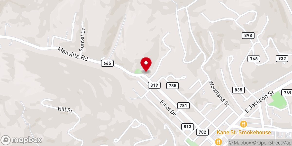 Map showing location of Hale's Chapel United Methodist
