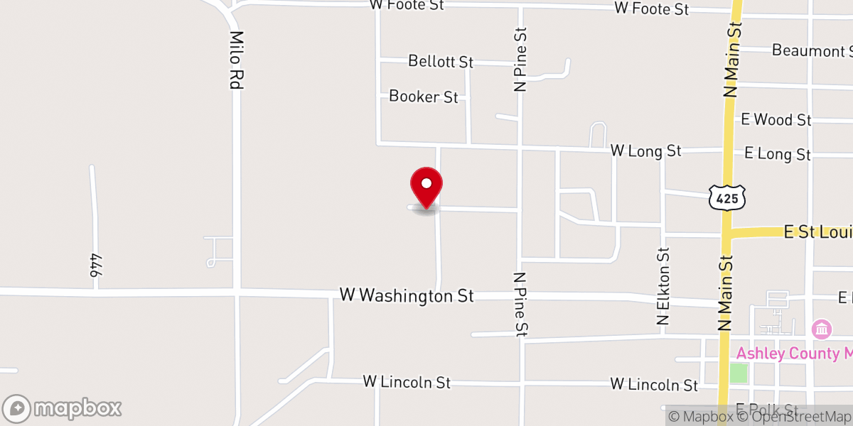 Map showing location of Gardner Baptist Church