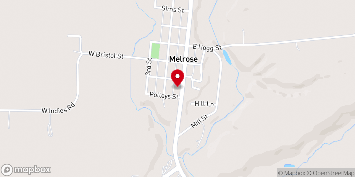 Map showing location of St Paul Ev Lutheran Church