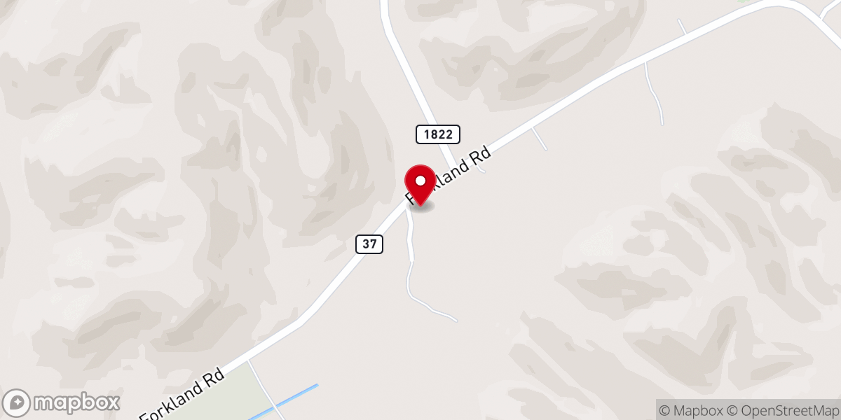 Map showing location of Pleasant Run Baptist Church