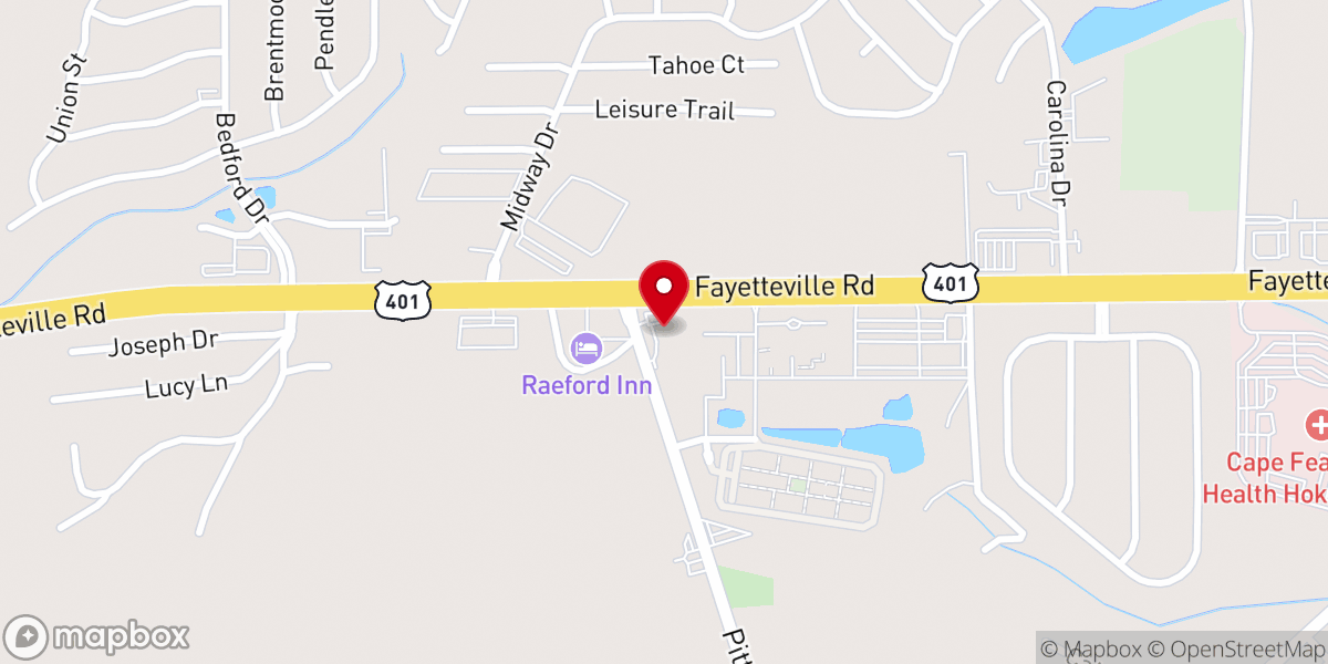 Map showing location of Liberty Baptist Church #2
