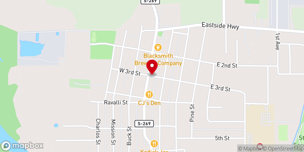 Map showing location of Rosary