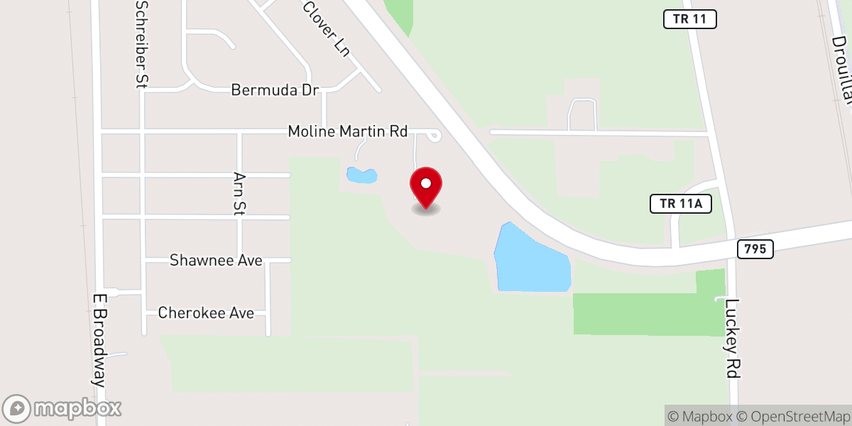 Map showing location of Mainstreet Church
