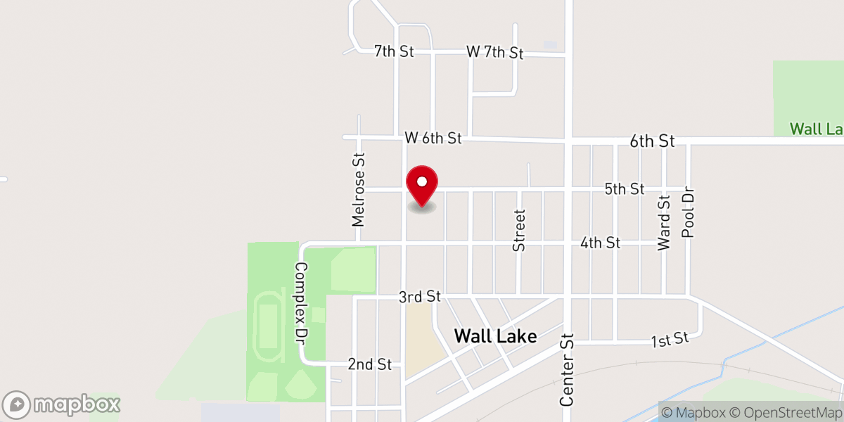 Map showing location of Peace Lutheran Church