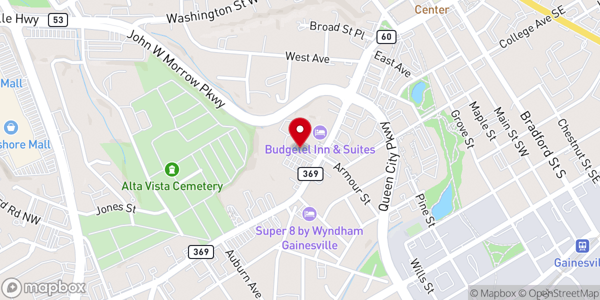 Map showing location of Iglesia Refugio de Salvacion A/D