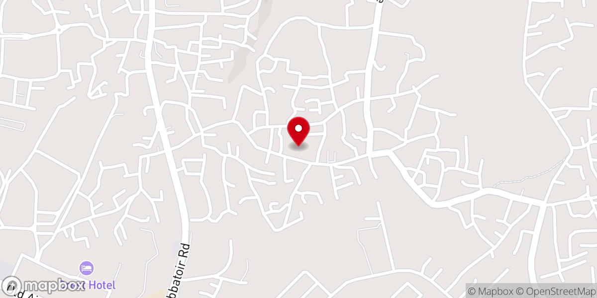 Map showing location of St. Apfani Catholic Church Gwarandok