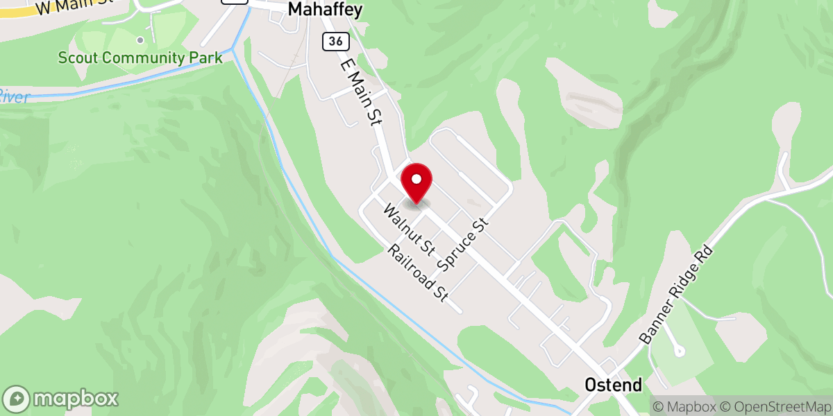 Map showing location of Family Worship Center