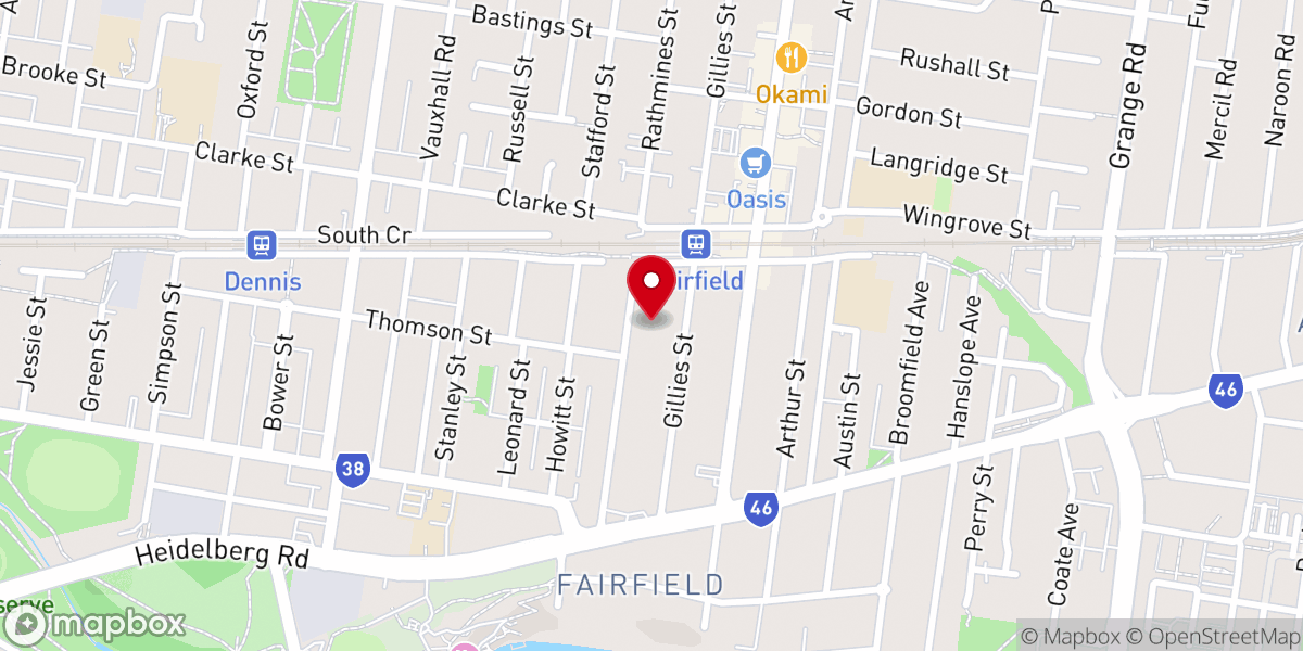 Map showing location of St. Joseph's Melkite Catholic Church