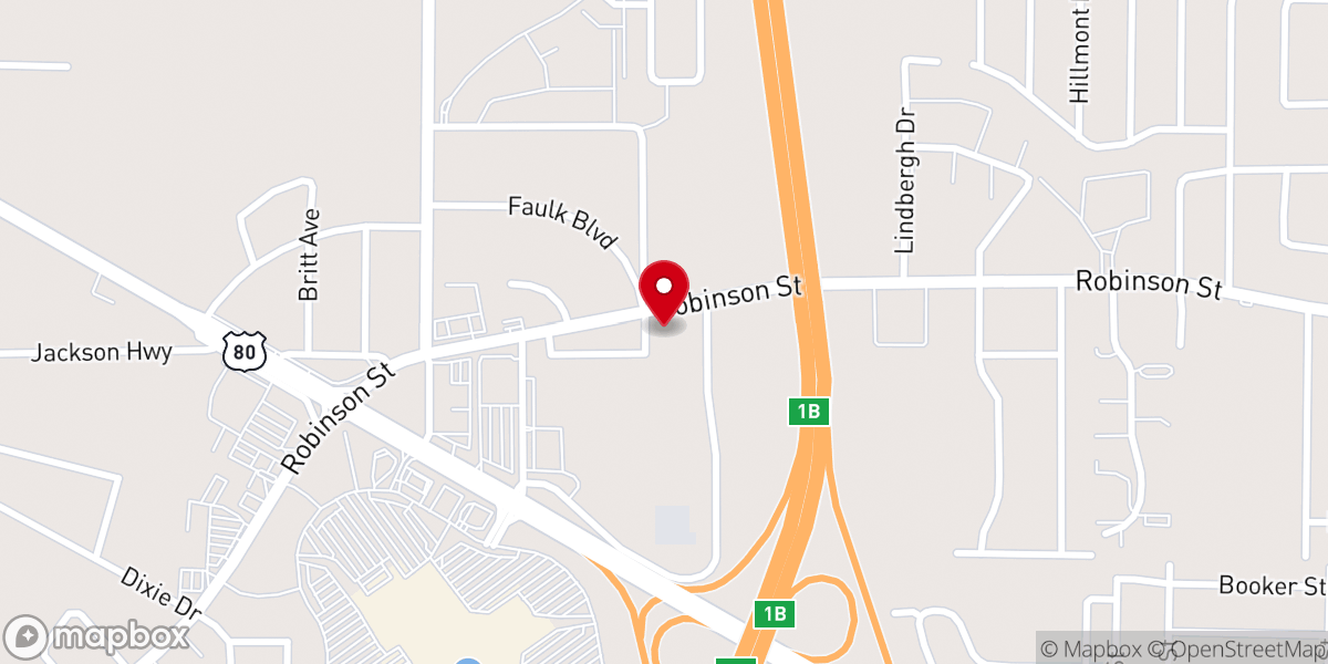 Map showing location of Progressive Morningstar Baptist