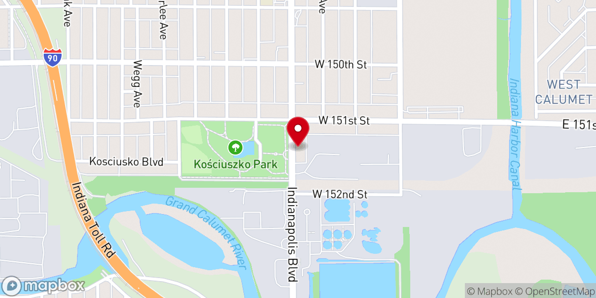 Map showing location of Goodwill Christian Church