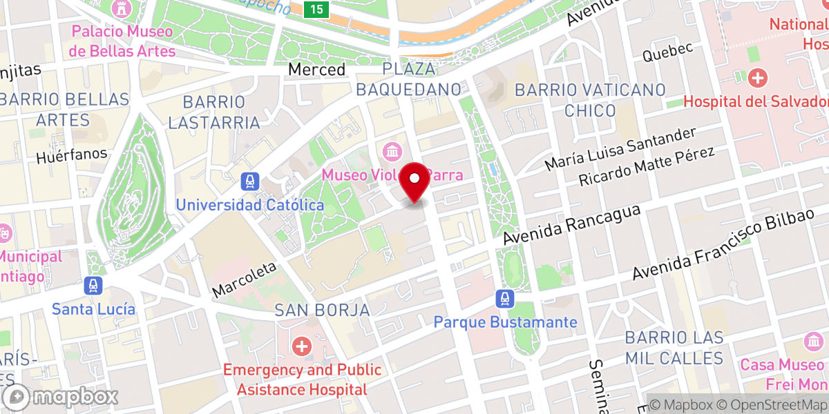 Map showing location of Parroquia La Asunción
