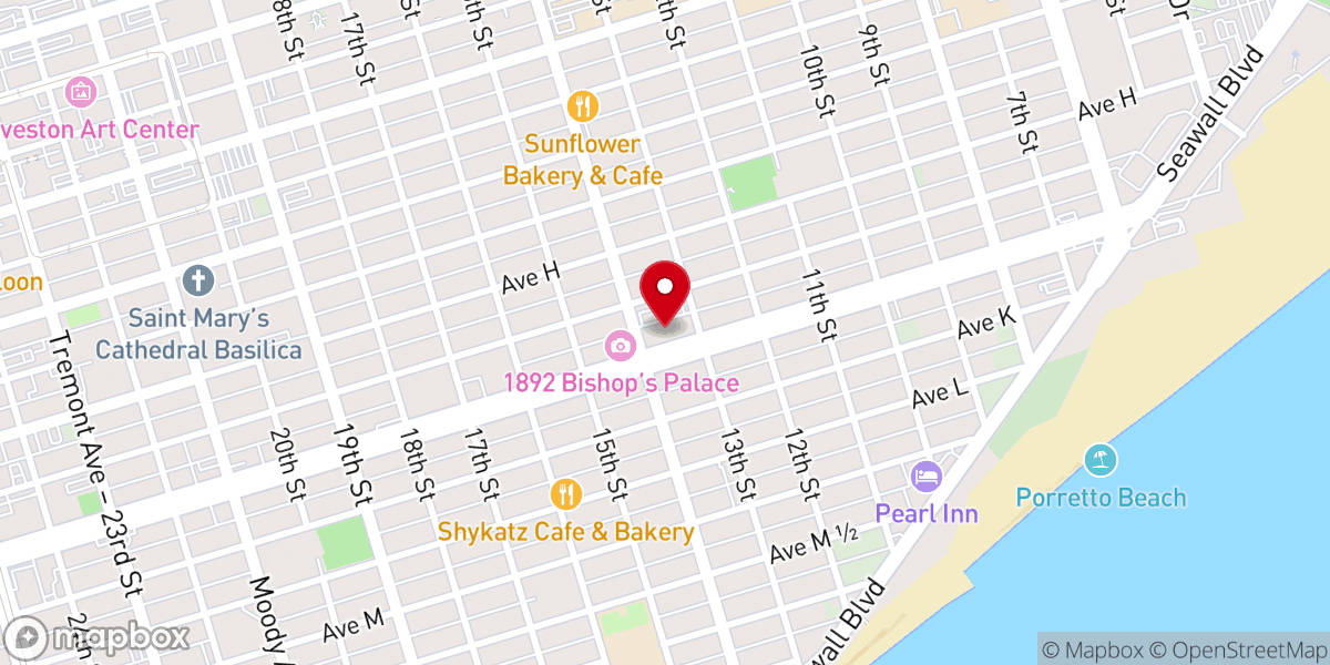 Map showing location of Sacred Heart Catholic Church (Holy Family Parish)