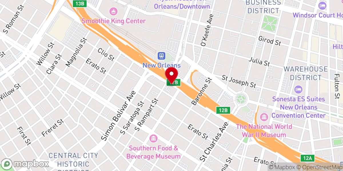 Map showing location of Saint John Number 5 Baptist Church