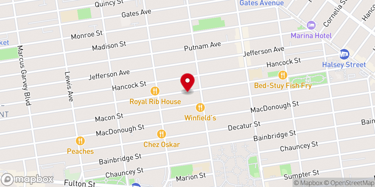 Map showing location of St. John's AME Church