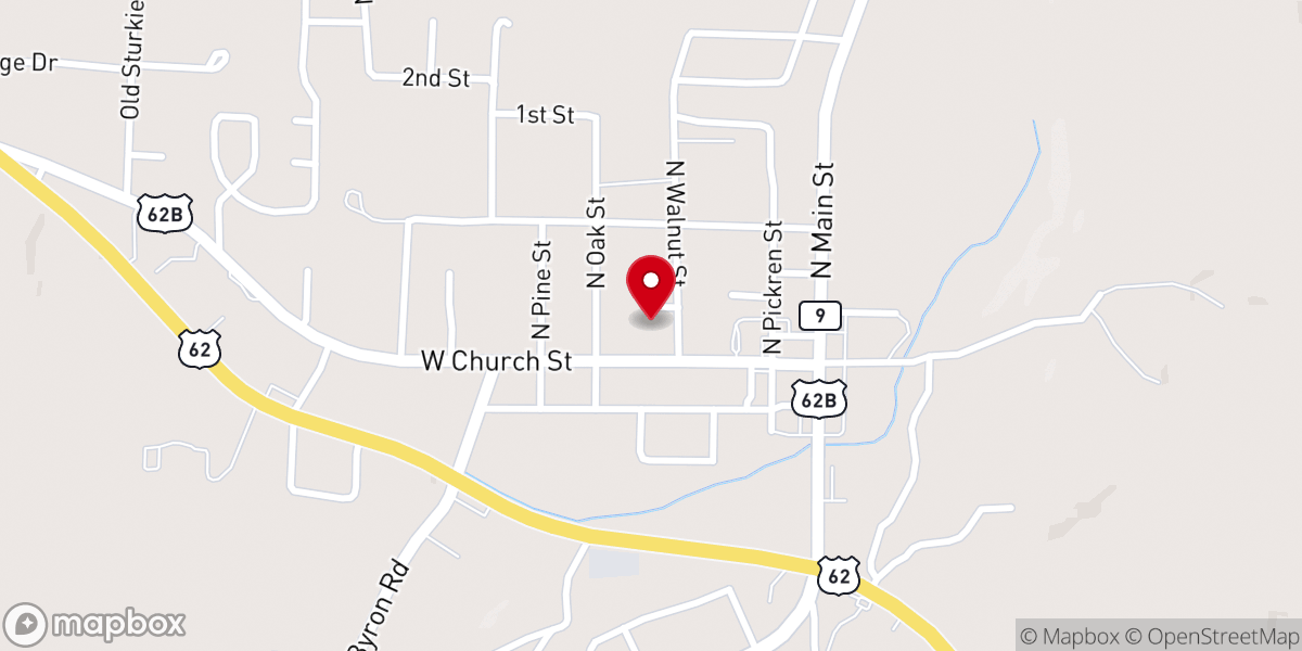 Map showing location of Salem Senior Citizens Center