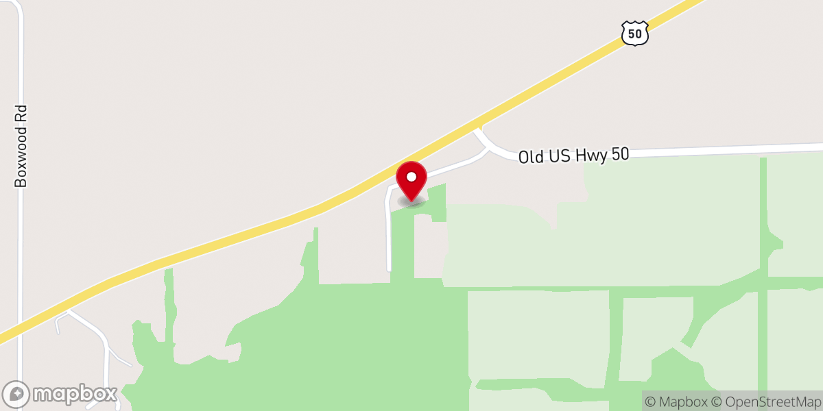 Map showing location of Salem Primitive Baptist Church