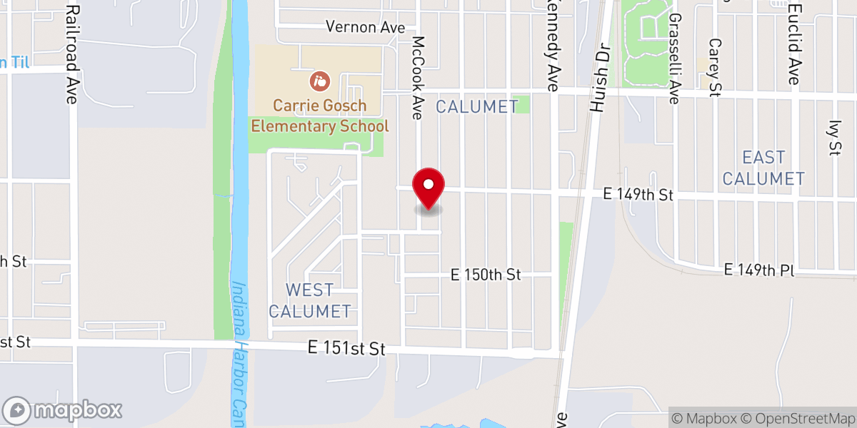Map showing location of First Baptist Church Inc