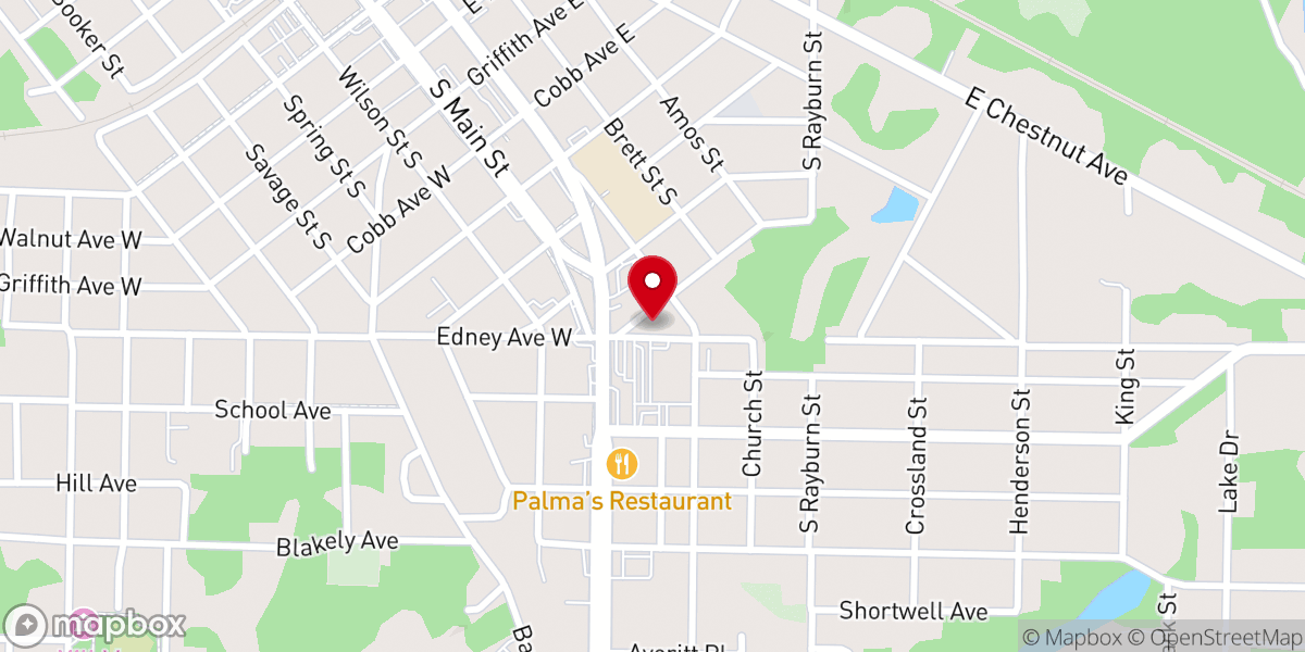 Map showing location of Okaloosa Baptist Association