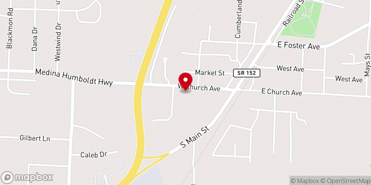 Map showing location of United States Postal Service