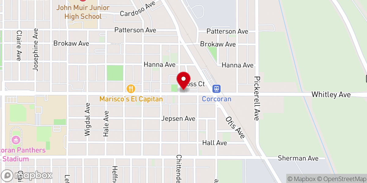 Map showing location of Amore Caffe