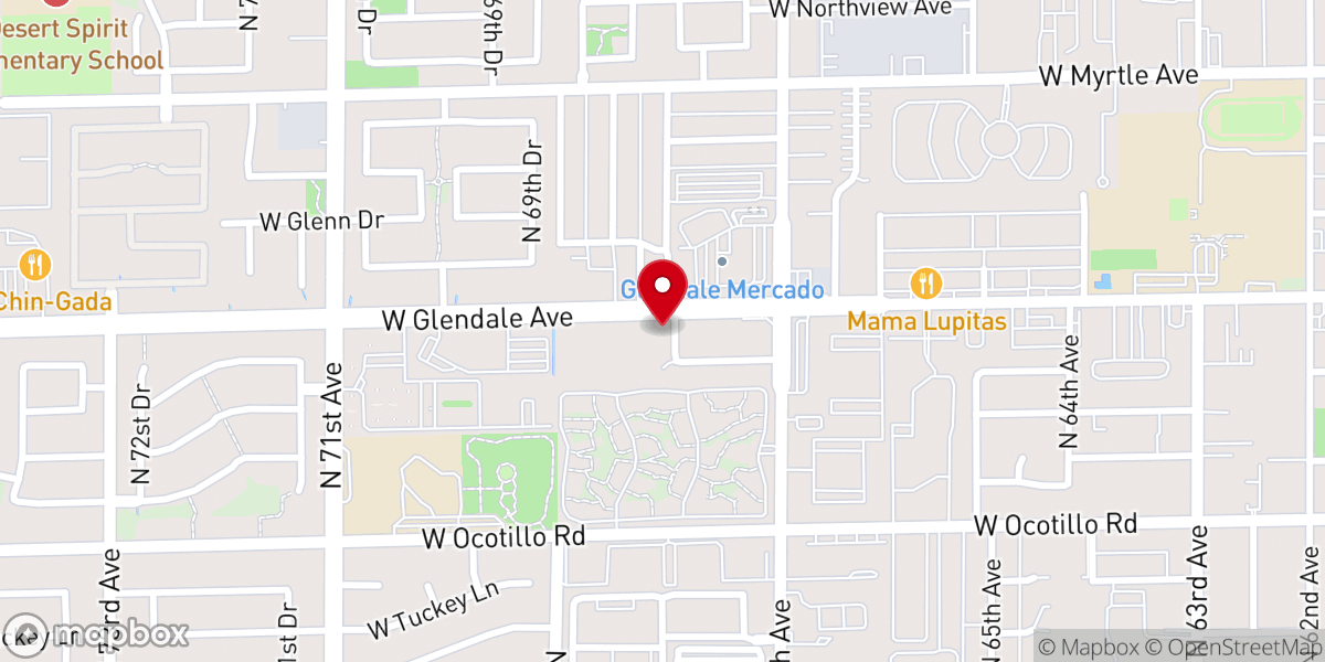 Map showing location of True Vine Baptist Church