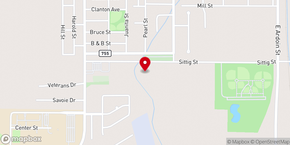 Map showing location of New Hope Church Eunice, LA Assemblies of God