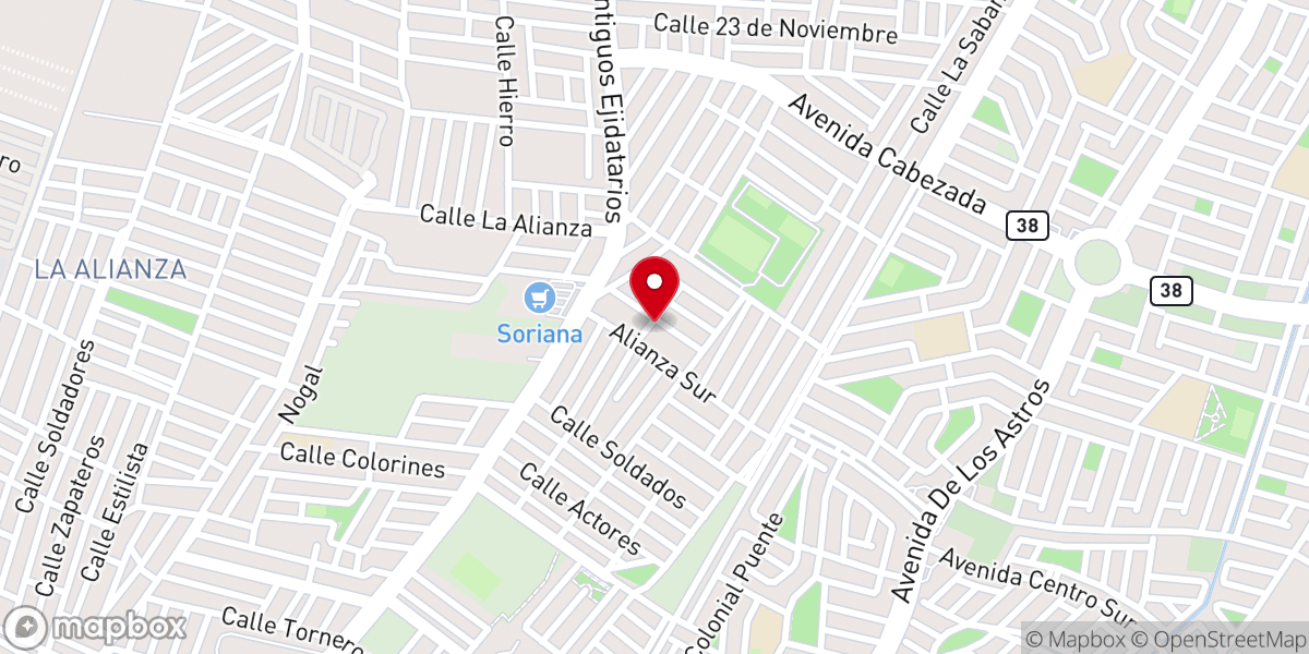 Map showing location of Iglesia Bautista Fundamental Independiente MontÉ De Los Olivos