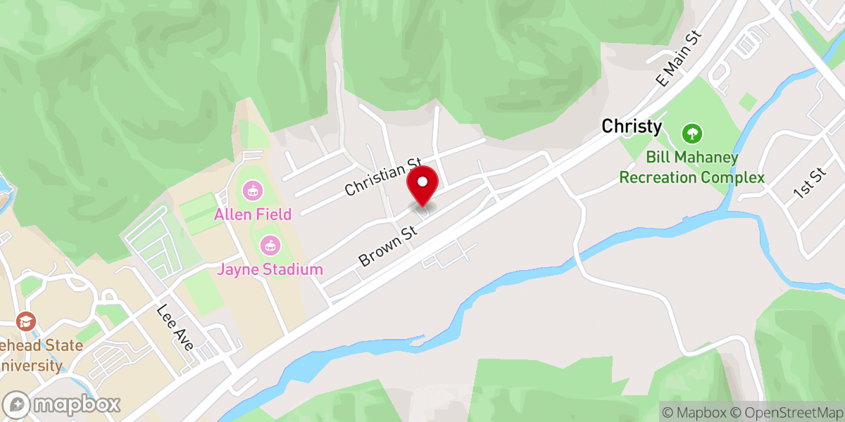 Map showing location of Sharon Drive Pentecostal Worship Center