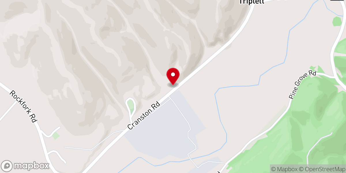 Map showing location of Pine Grove Mission