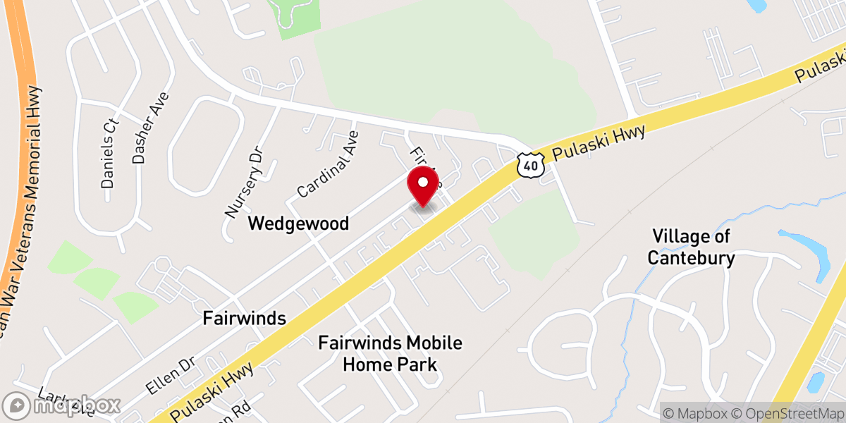 Map showing location of Presbyterian Church of Ghana, Covenant Congregation - Delaware