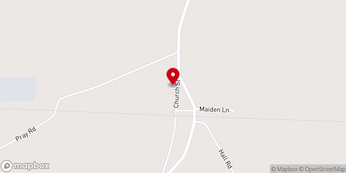 Map showing location of Saints Philip and James Church