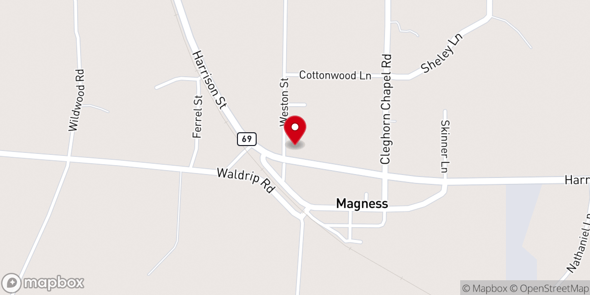 Map showing location of Newness of Life Ministries