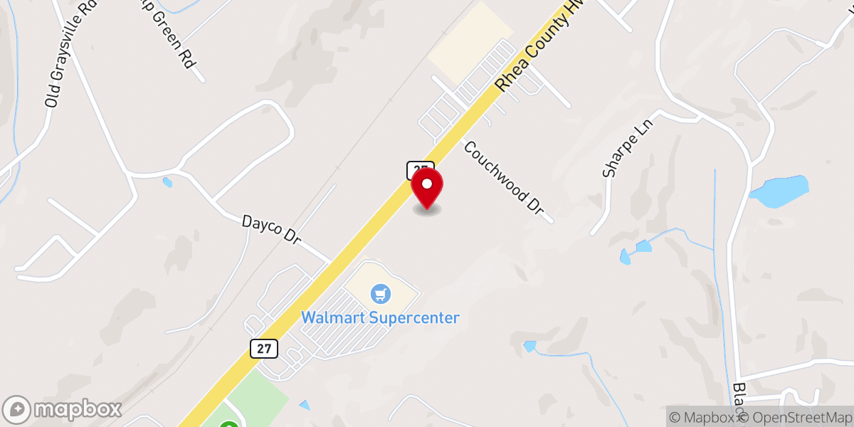 Map showing location of Dayton Church of God
