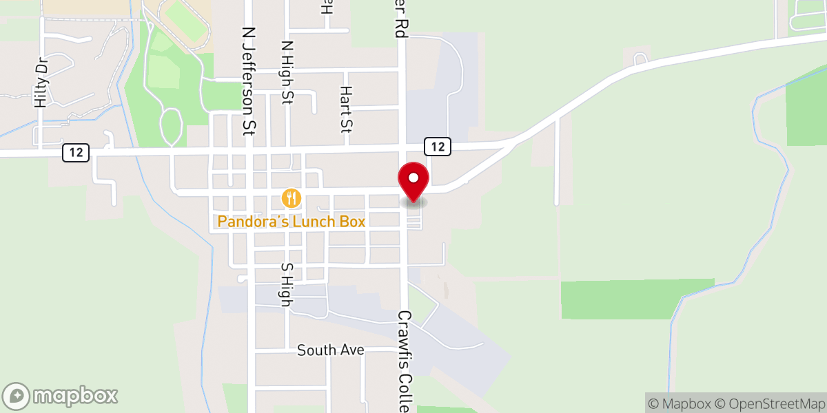 Map showing location of Grace Mennonite Church